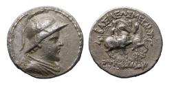 Ancient Coins - Baktrian Kingdom: Eukratides I Megas. Circa 170-145 BC. AR Tetradrachm