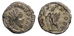 Ancient Coins - Roman Imperial: Postumus. Romano-Gallic Emperor, AD 260-269. AR silver Antoninianus - portrait!