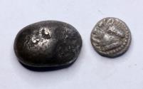 Ancient Coins - Greek coins: Lot of two unresearched early Asia Minor silver coins, 6th.-5th. cent. BC!
