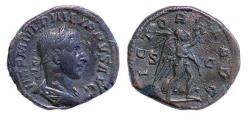 Ancient Coins - Roman Imperial: Philip I. AD 244-249. Æ bronze Sestertius with Victory