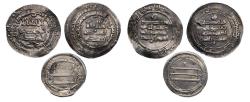 World Coins - Islamic coins: Lot of three unresearched silver dirhams, Abassid and Samenid