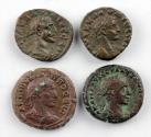 Ancient Coins - 4 extrafine Roman Tetradrachm coins from Egypt Alexandria