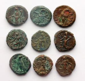 Roman Egypt, Alexandria, 9 choice bronze tetradrachms | Roman ...