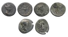 Ancient Coins - Roman Provincial: Lot of three coins of Lydia / Phrygia of Hadrian, Sabina and Trajan!