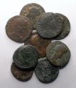 Ancient Coins - Nice lot of 9 Roman middle bronzes (AS-Dupoondius size), incl. Aelius, 2nd.-3rd. Century AD
