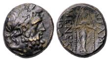 Ancient Coins - Greek coins: Large bronze nominal from Apameia with a superb portrait of Zeus, EF.