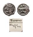 Ancient Coins - Celtic Gaul: Turons / Turones Potin Superb bronze for type, redish patina and EF!