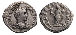 Ancient Coins - Roman Imperial: Geta. As Caesar, AD 198-209. AR silver Denarius