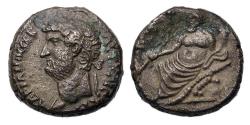 Ancient Coins - Roman Provincial: Egypt, Alexandria, Hadrian Base silver tetradrachm w Nilus, Good VF