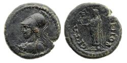 Ancient Coins - Roman Provincial, Phrygia, Laodicea?, Pseudoautonomic issue - lovely armored bust of Athena!
