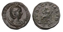 Ancient Coins - Roman Imperial: High quality Herennia Etruscilla, (AD 249-251). AE Dupondius - Rare!
