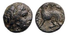 Ancient Coins - Greek coins: ISLANDS off MYSIA, Nesos AE bronze - Very rare Island coinage