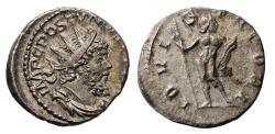 Ancient Coins - Roman Imperial: Postumus. Romano-Gallic Emperor, AD 260-269. AR silver Antoninianus - EF+