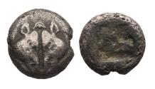 Ancient Coins - Archaic Greece: Asia minor, Mysia Lesbos  Silver tenth stater,5th. Century and rare!