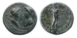 Ancient Coins - Greek coins: PHRYGIA. Synaus. Pseudo-autonomous issue. Assarion Bronze time of Vespasian, 69-79. RR!