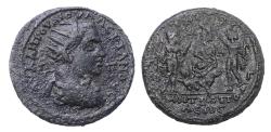 Ancient Coins - CILICIA, Tarsus. Large portrait bronze of Valerian I. AD 253-260. Æ32