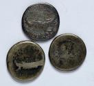 Ancient Coins - Roman Imperatorial AR lot three silver denarius, legionary coins of Marc Anthony