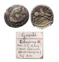 Ancient Coins - CELTIC, Central Gaul. Aedui / Eduens. ‘Dubnos’. Circa 100-50 BC. AR Quinarius or drachm - R!