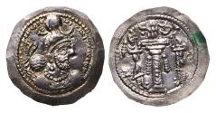 World Coins - Sasanian Kings: AR silver drachm, Yazdgard I (or Yasgerd I 399-420