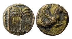 Ancient Coins - Greek coins: Smallest bronze Æ issue of Skepsis, VF - scarce!