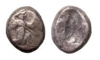 Ancient Coins - Nice Greek Achaemenid silver stater siglos, ca. 5th. Century BC - Good Fine!