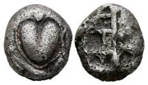 Ancient Coins - Greek coins:  Rare and choice KYRENAICA. Kyrene. Circa 525-480 BC. Drachm!