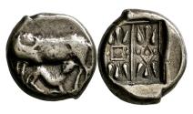 Ancient Coins - Greek coins: Attractive KORKYRA, Korkyra. 4th century BC. AR Stater - old provenance!