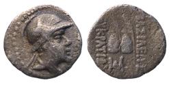 Ancient Coins - BAKTRIA, Greco-Baktrian Kingdom. Eukratides I Megas. Circa 170-145 BC. AR Obol - choice