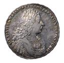 World Coins - Russian coins: 1 AR silver Rubel Rouble 1728 Peter II (1727-1730) Moscow Mint - gem!