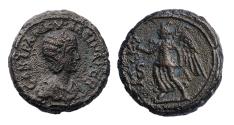 Ancient Coins - Extremely rare Egypt Alexandria BI Potin tetradrachm of Tranquillina. Augusta, AD 241-244.