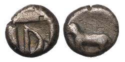 Ancient Coins - Greek coins: ISLANDS off ELIS, Kephallenia. Kranion. Early 4th century BC. AR Triobol RRR!