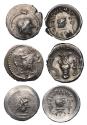 Ancient Coins - ARABIA FELIX, Himyarites & Sabaeans. Saba’. 1st century AD. fine lot of three AR silver Units (3)