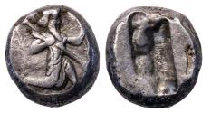 Ancient Coins - Greek coins: PERSIA, Achaemenid Empire. temp. Darios I to Xerxes II. Circa 485-420 BC. choice AR Siglos