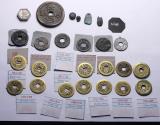 World Coins - Interesting collection of 25 asian coins incl. Chinese & Japanese cash, and Thai Porcelain coin etc.