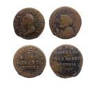World Coins - Italian states, Vatican / Paypal: Perugia 5 Baiocchi 1797 and 2 1/2 Baiocchi 1796 (2) - scarce!