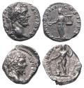 Ancient Coins - Roman Imperial: Pair of Septimius Severus Silver denarii, both Good VF