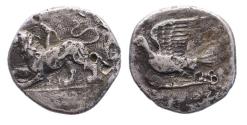 Ancient Coins - Greek coins: SIKYONIA, Sikyon. Circa 330/20-280 BC. AR Triobol – Hemidrachm