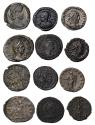 Ancient Coins - Roman Imperial coll. of 6 silver and bronze coins, incl. Salonina, Valerian, Vabalathus etc.