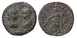 Ancient Coins - MOESIA INFERIOR, Marcianopolis. Severus Alexander, with Julia Maesa. AD 222-235. Dynastic AE Pentassarion
