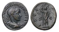 Ancient Coins - Roman Imperial Gordian III AD 238-244. Rome mint. Splendid Æ As - EF