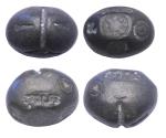 World Coins - Thailand: Base metal Ngern kook or kub Proto money, 3 baths (41 grams), c 13th-14th century - RR!