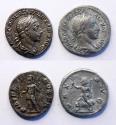 Ancient Coins - Roman coins: Nice lot of two denarius of Severus Alexander