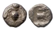 Ancient Coins - Greek coins: IONIA. Ephesos. Hemiobol (Circa 390-380 BC).