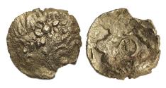 Ancient Coins - Greek coins: Celtic AU Gold 1/4 stater, unresearched!