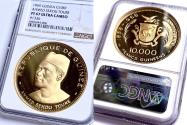 World Coins - Guinea 1969 – 10000 Francs – Ahmed Toure – NGC PF67 UCAM