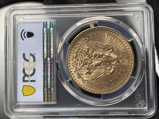 Centenario 1924 gold coin 50 pesos PCGS MS63 | North & Central