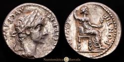Ancient Coins - Tiberius. Denarius. 36-37 AD. Lugdunum. (RIC I 30). (BMCRE 48). (3.17 g.). Choice VF.