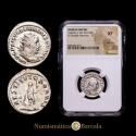 Ancient Coins - Valerian I. Antoninianus. 256-257 AD. Rome. (RIC V.1 117). (Seaby 183). Silver. 3.47 g. Original mint luster. NGC certified, XF.