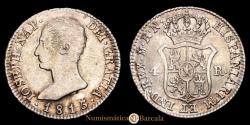 World Coins - Joseph Napoleon. 4 Reales (5.83 g.). Madrid. Assayer R.N. AC-22. Choice Very Fine.
