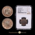 World Coins - Centenary of the Peseta (1868-1931). Carlos VII (1872-1876). 5 céntimos. 1875. Oñate. (Cal-2). AE. Encapsulated by NGC as AU 55 BN.